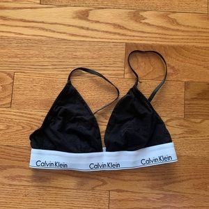 CALVIN KLEIN BLACK BRALETTE